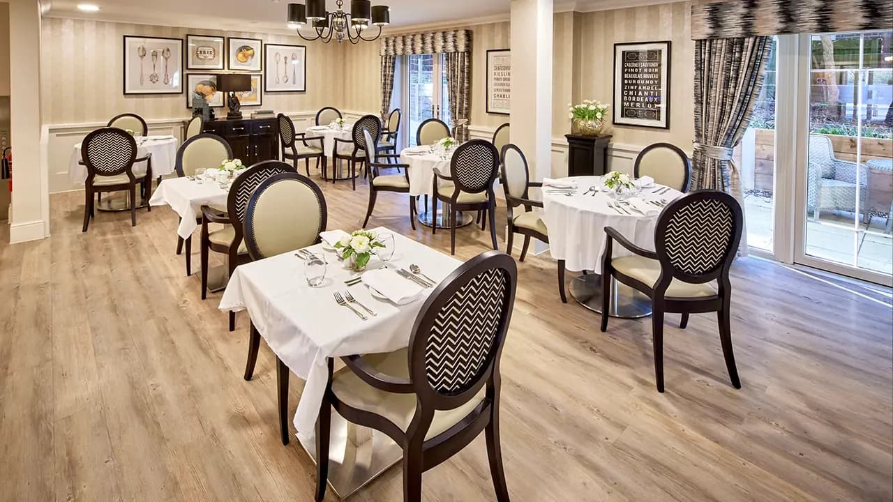 Dining Room at Lady Jane Court Care Home in Leicester, Leicestershire