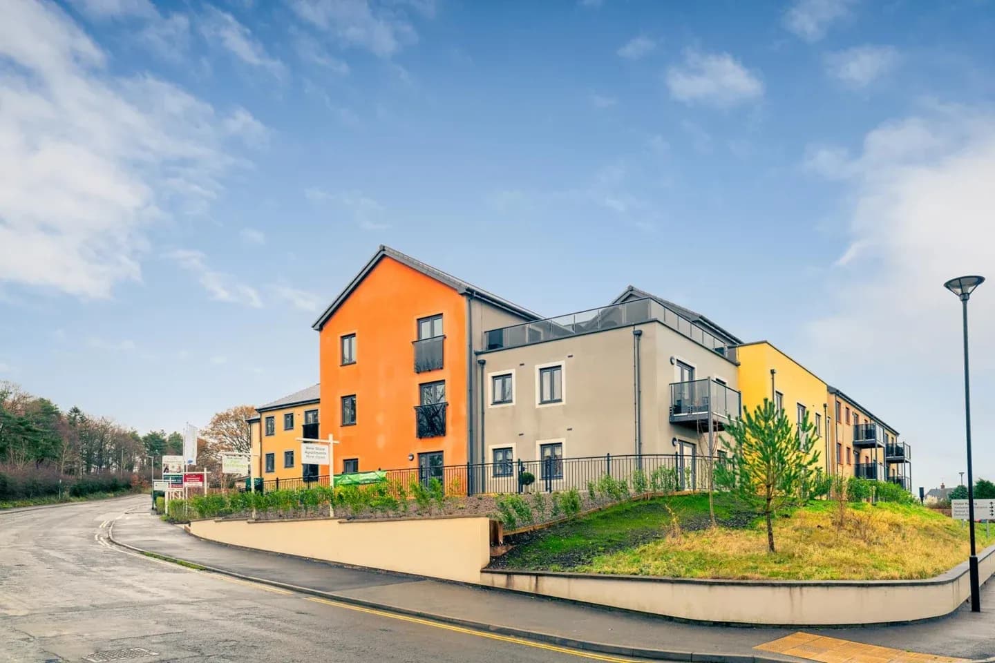 Exterior of Lancaster Court Retirement Development in Cockermouth, Allerdale