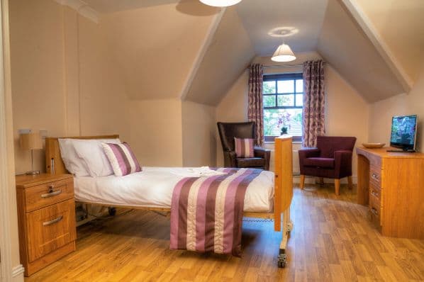 Bedroom of Larkland House Care Home in Ascot, Berkshire