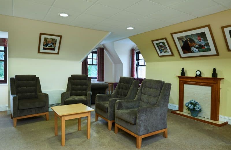 Lounge of Larkland House Care Home in Ascot, Berkshire