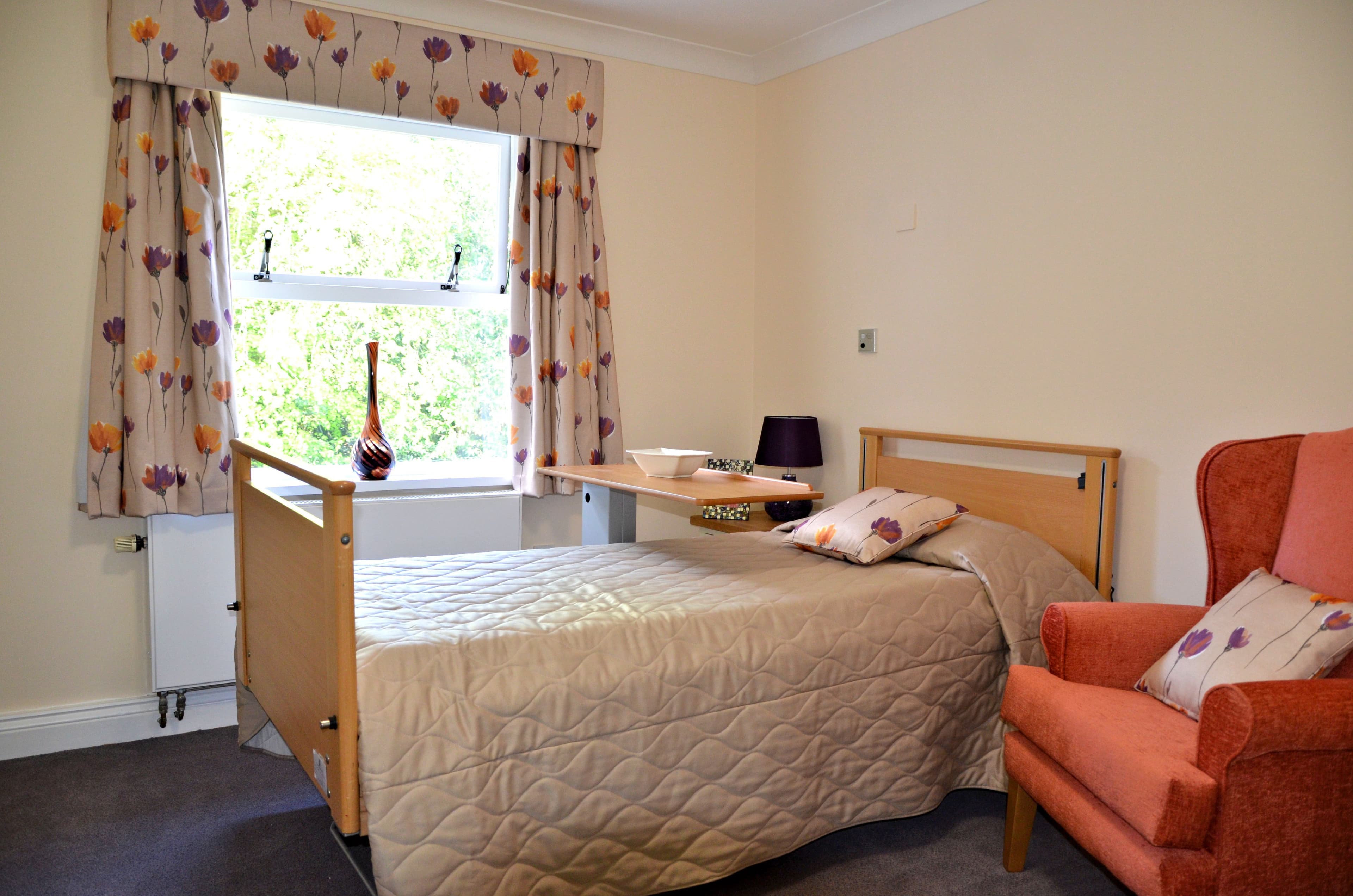 Bedroom of Laurel Bank Care Home in Lancaster, Lancashire