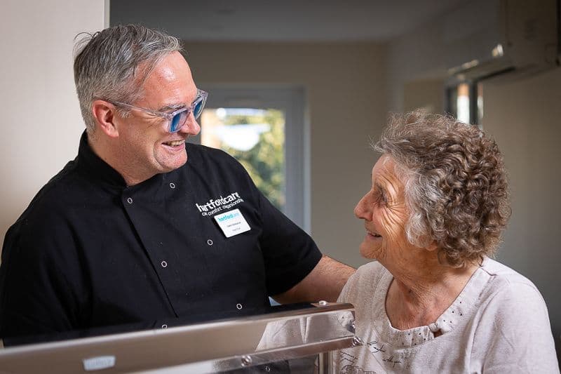 Staff and Residents at The Laurels and Pine Lodge Care Home in Poole, Dorset