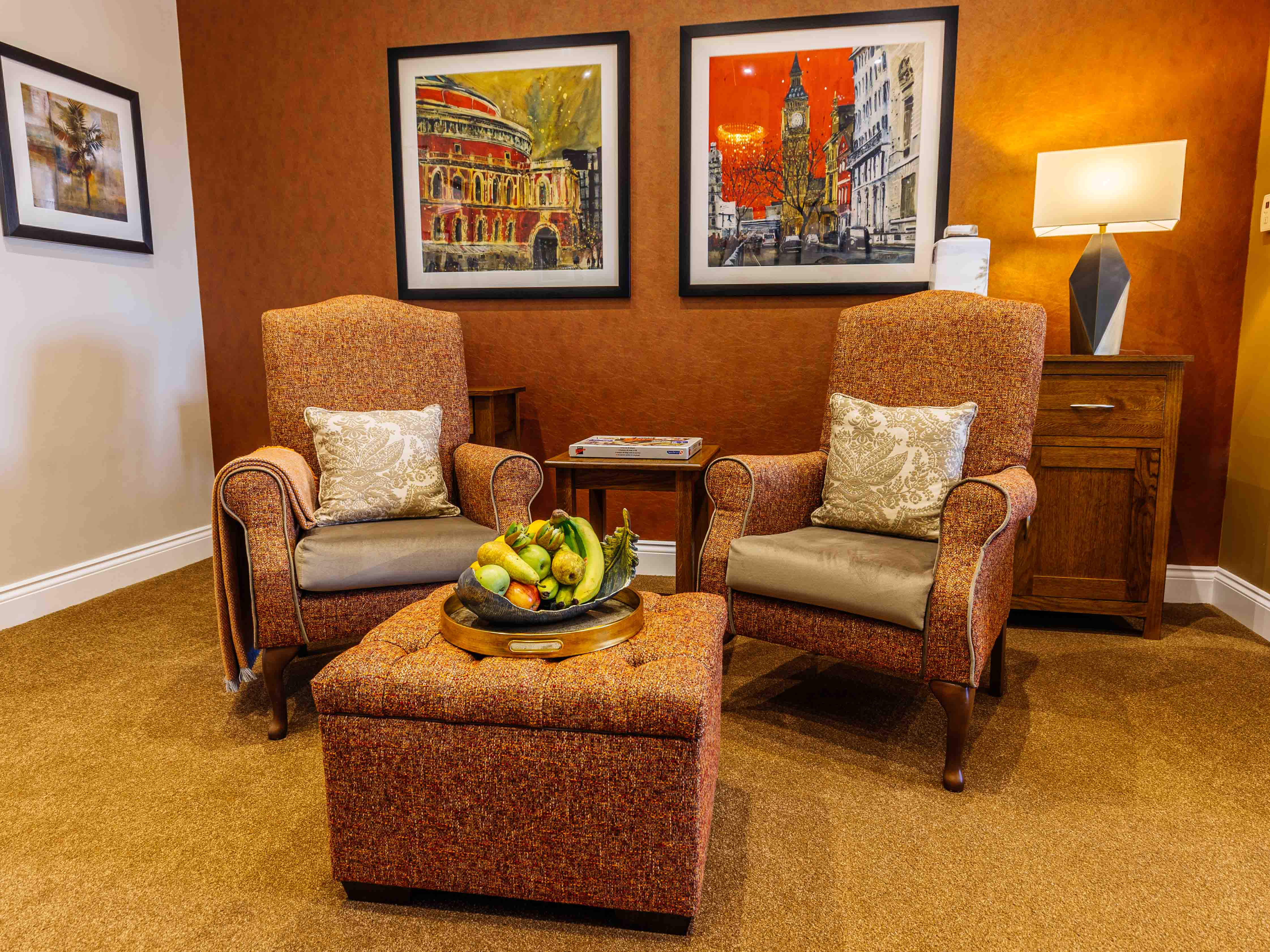 Communal Area at Lawton Manor Care Home in Kidsgrove, Newcastle-under-Lyme