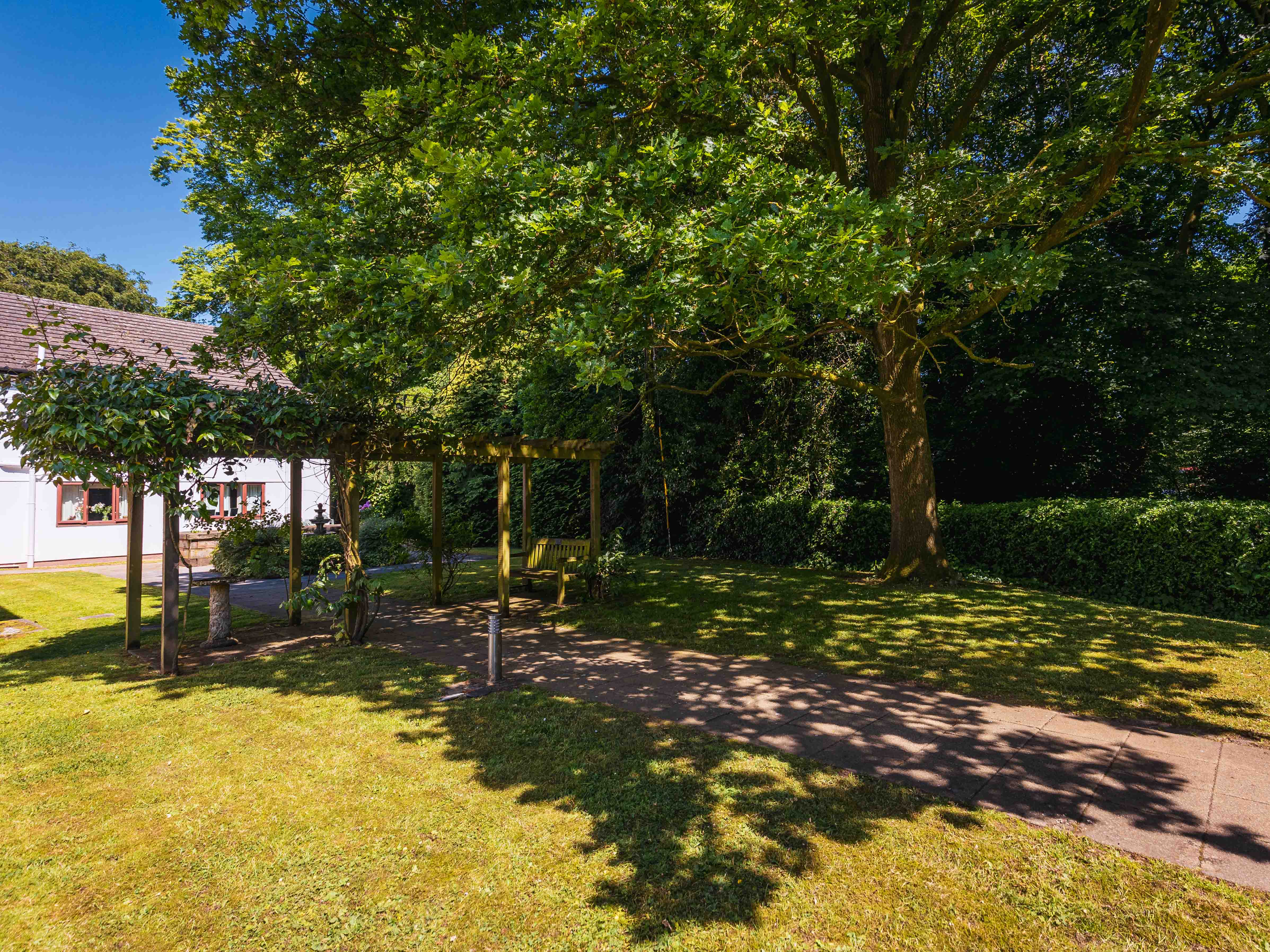 Garden at Lawton Manor Care Home in Kidsgrove, Newcastle-under-Lyme