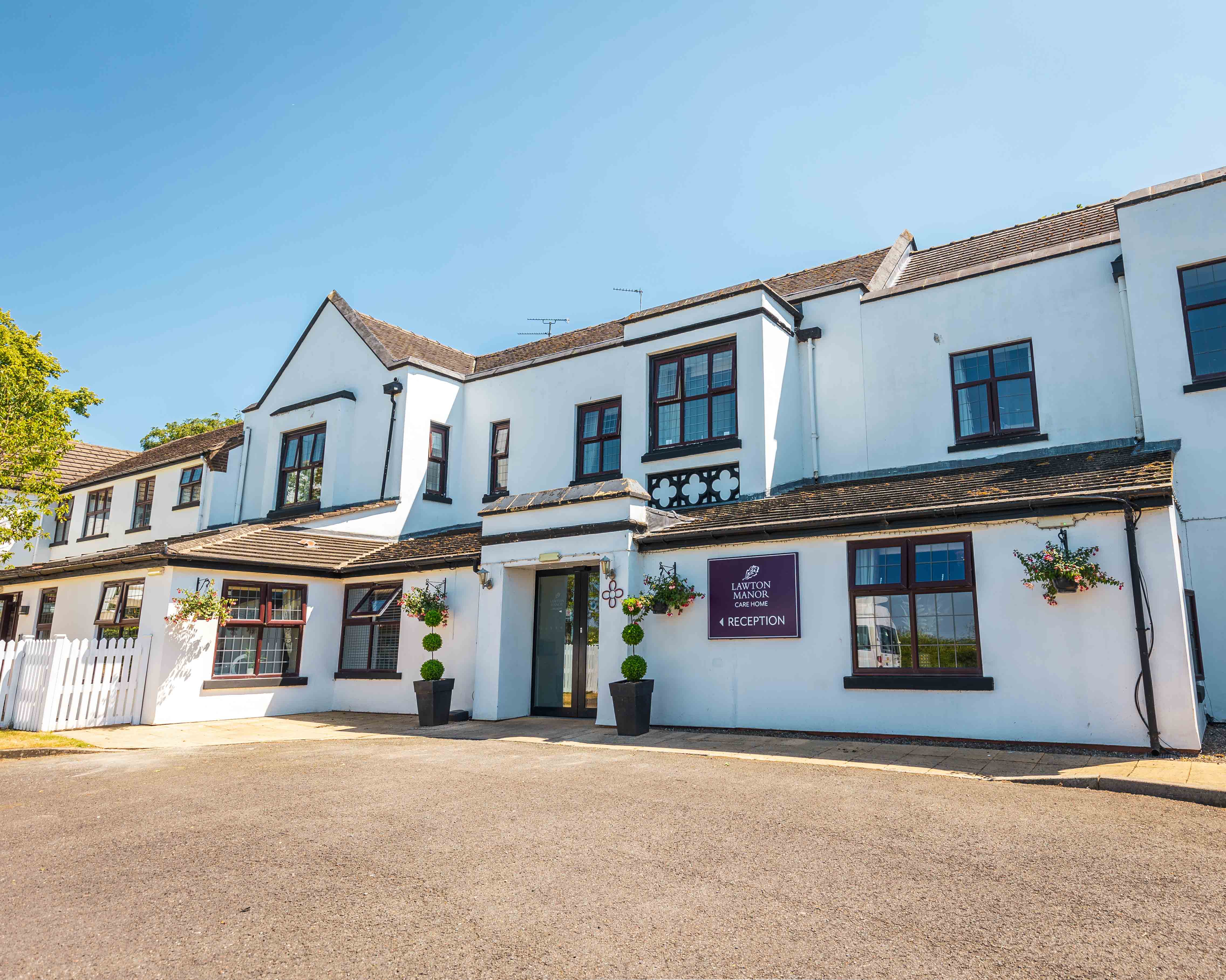 Exterior of Lawton Manor Care Home in Kidsgrove, Newcastle-under-Lyme