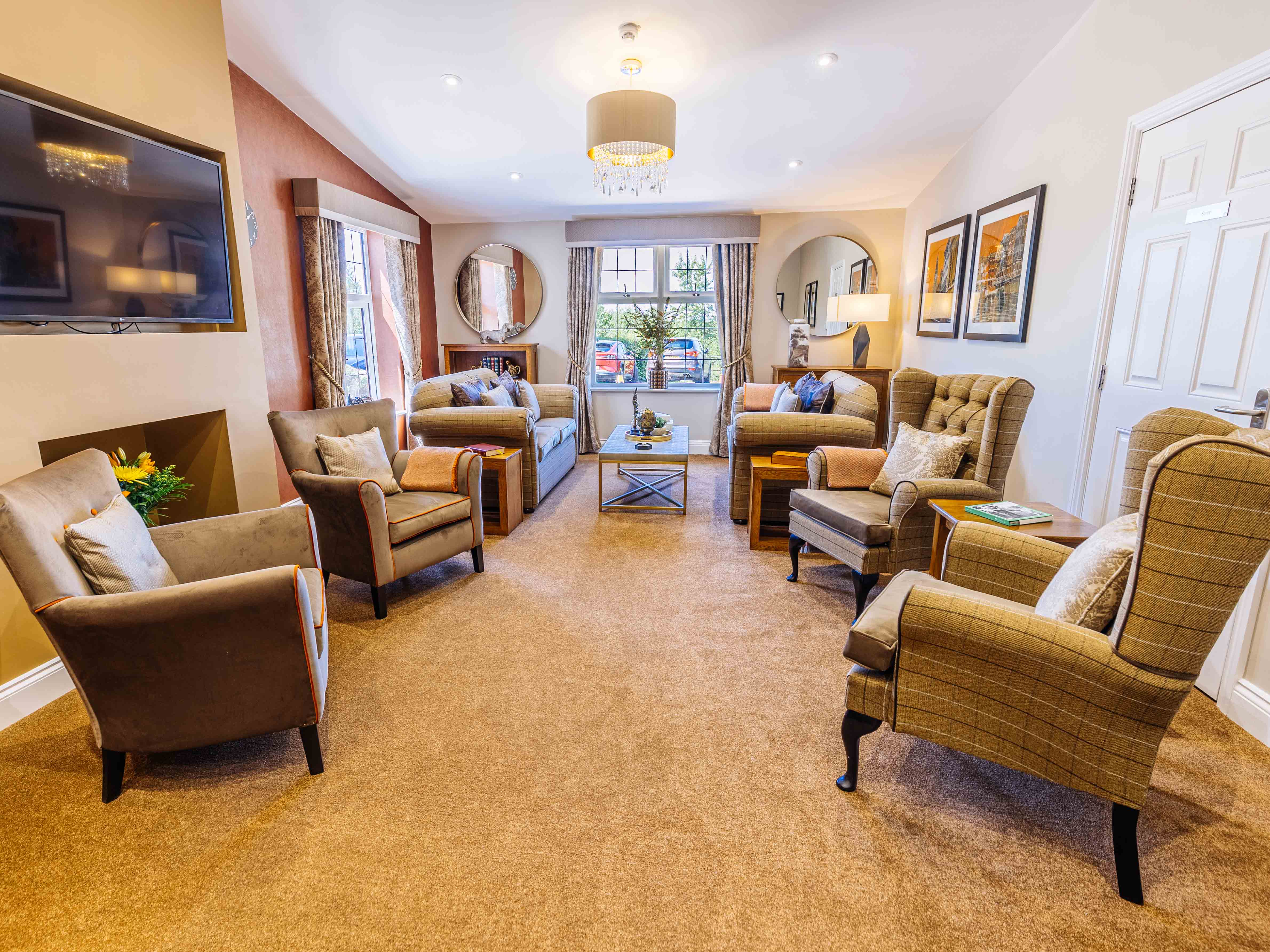 Communal Area at Lawton Manor Care Home in Kidsgrove, Newcastle-under-Lyme