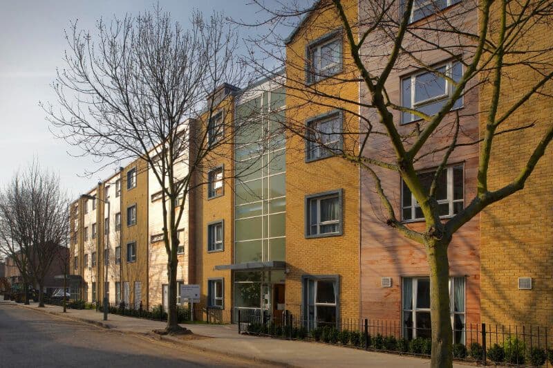 Exterior of Lennox House Care Home in Islington, London