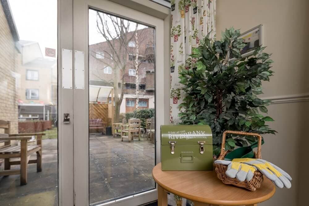 Garden at Lennox House Care Home in Islington, London