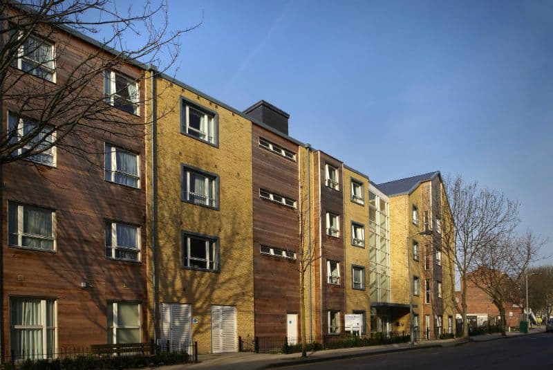 Exterior of Lennox House Care Home in Islington, London