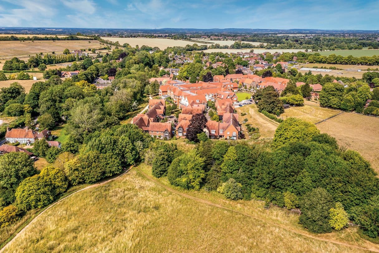 Exterior of Letcombe Regis Retirement Development in Vale of White House, Oxfordshire