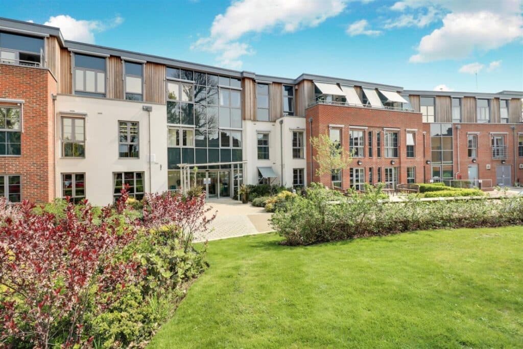 Exterior of Liberty House Retirement Development in London, England