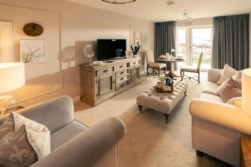 Lounge of Lionheart Court Retirement Apartment in Waltham Abbey, Epping Forest