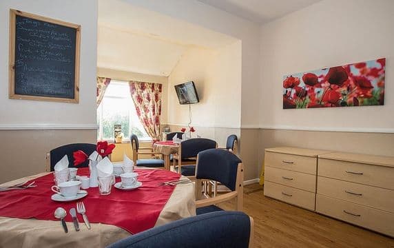 Dining Room at Longwood Grange Care Home in Huddersfield, Kirklees