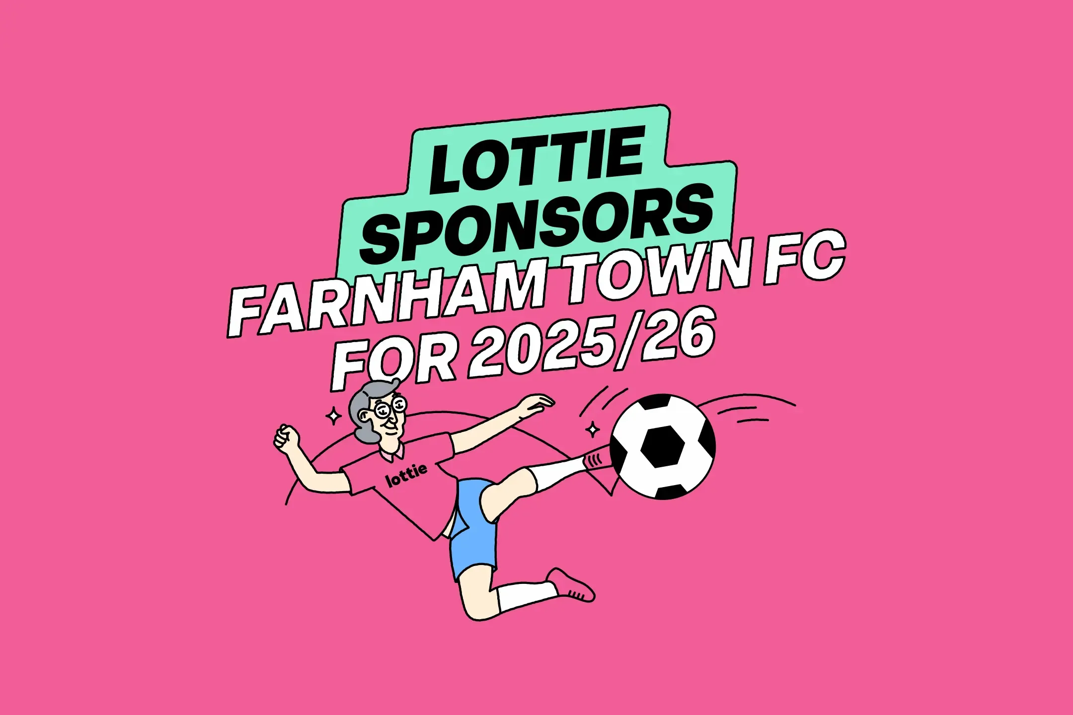 Lottie x Farnham Town FC 2025-26 sponsorship