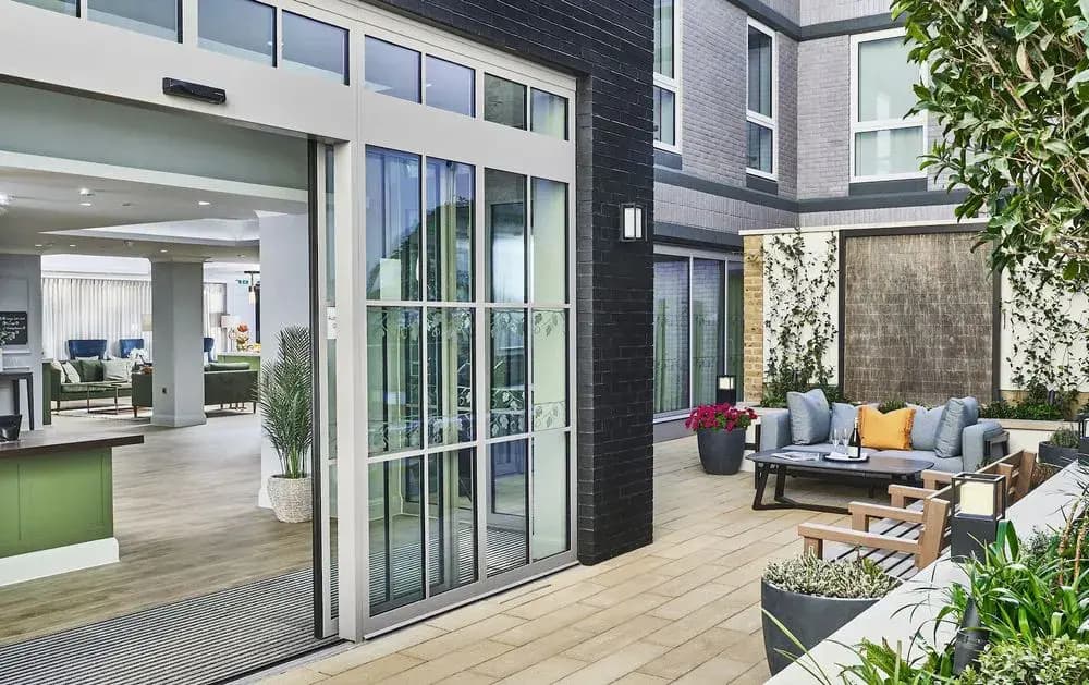 Loveday Kensington care home courtyard