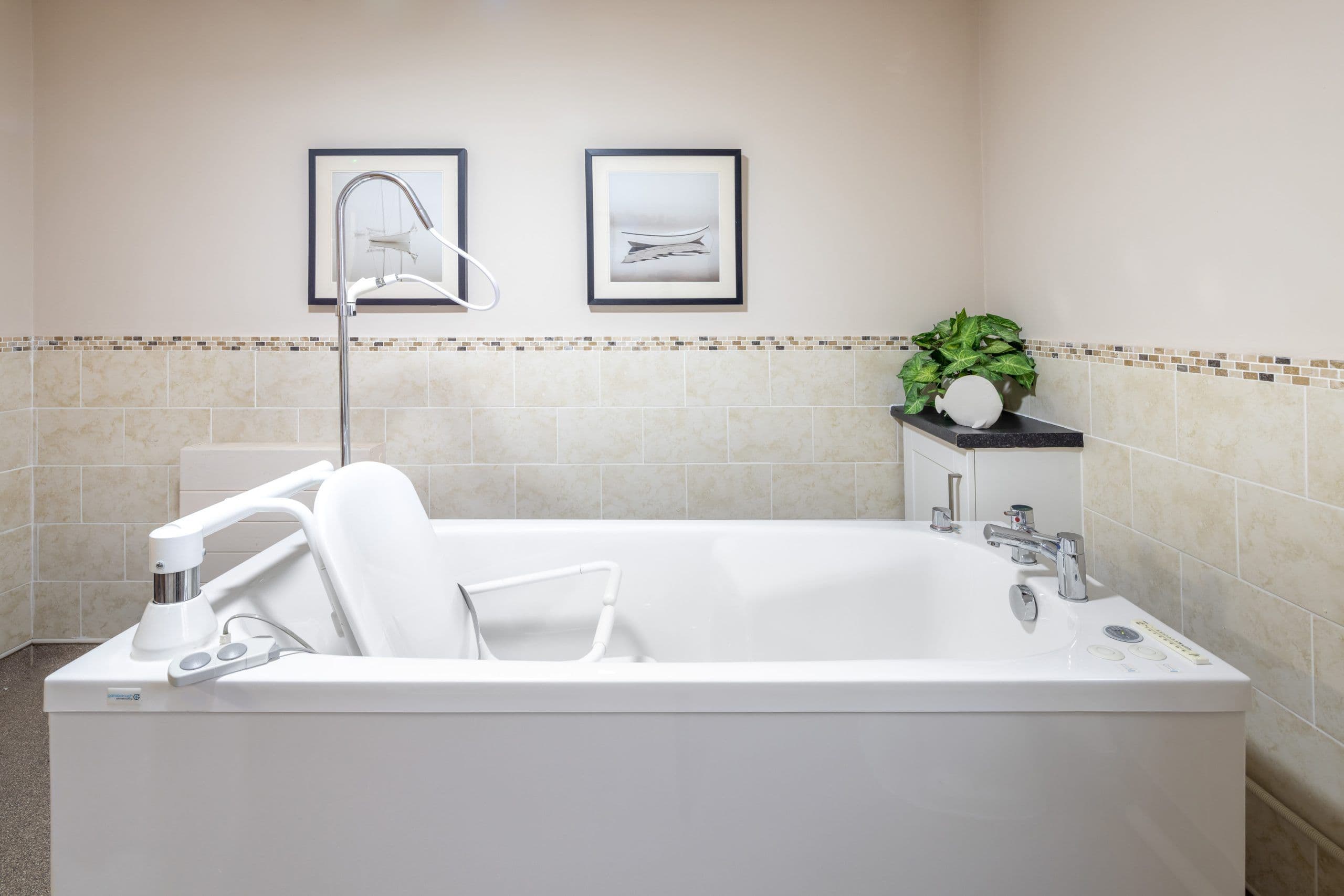 Bathroom of Bod Hyfryd care home in Flint, Wales