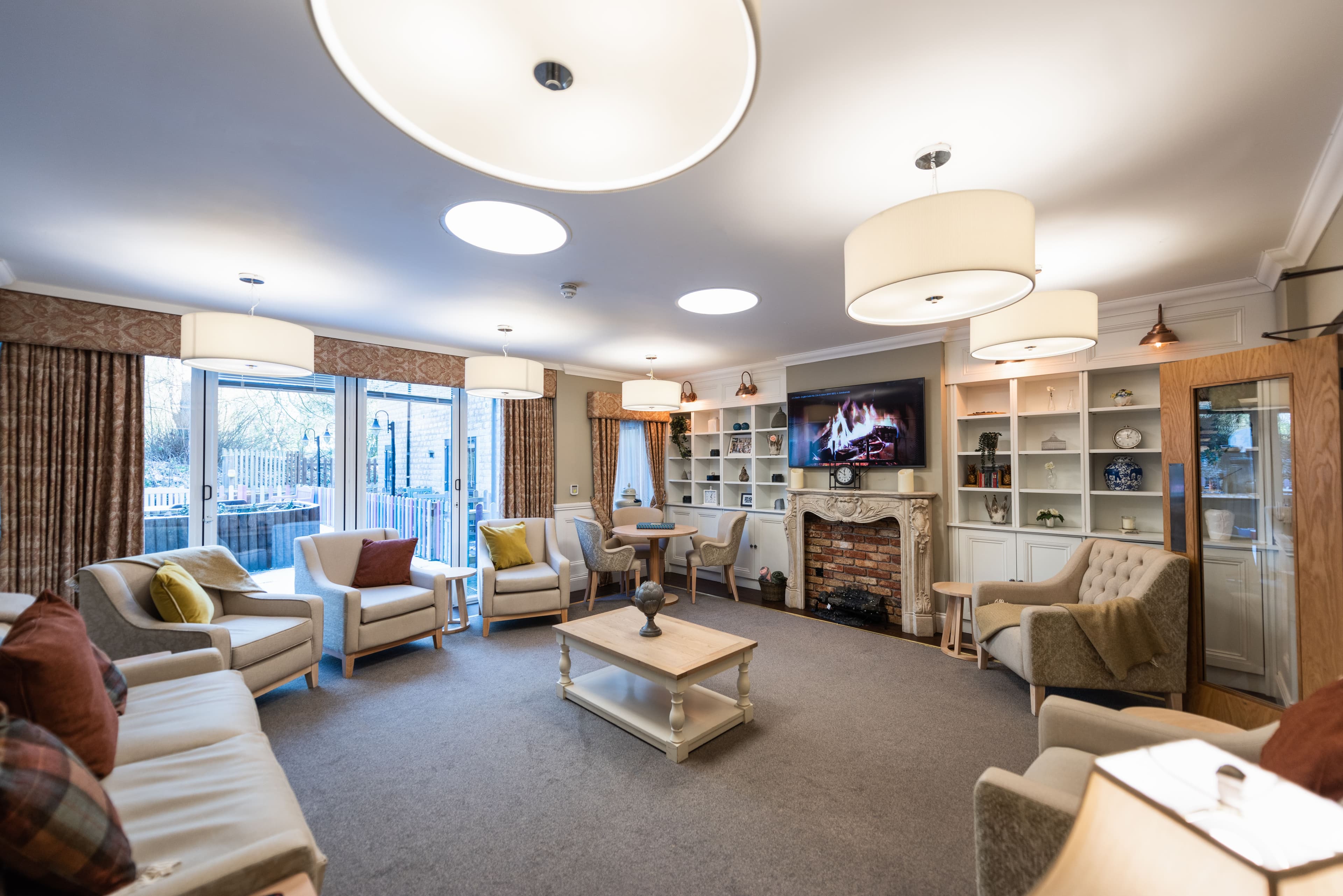 Communal Area of Worthington Lake Care Home in Standish, Wigan