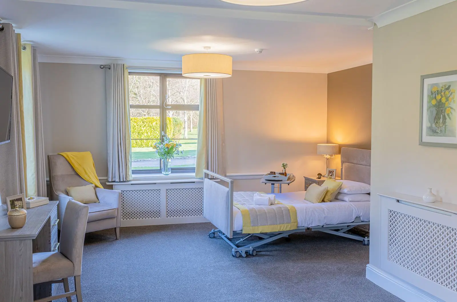 Bedroom of Magna care home in Wimborne, Dorset