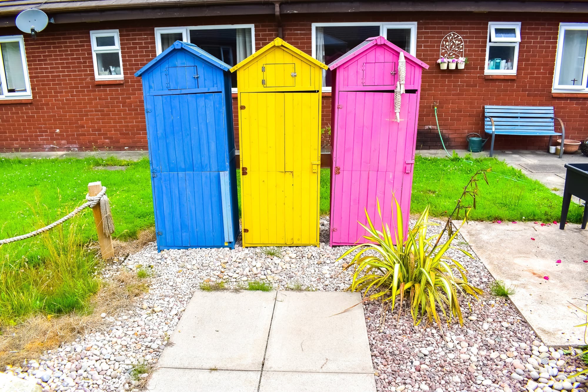 Garden at Mahogany Care Home, Newtown, Wigan, Lancashire