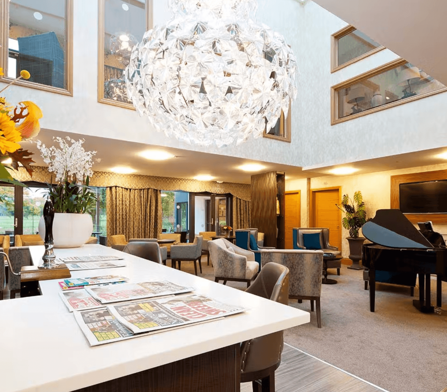 Communal Area in Manor Grange Care Home in Edinburgh, Scotland 