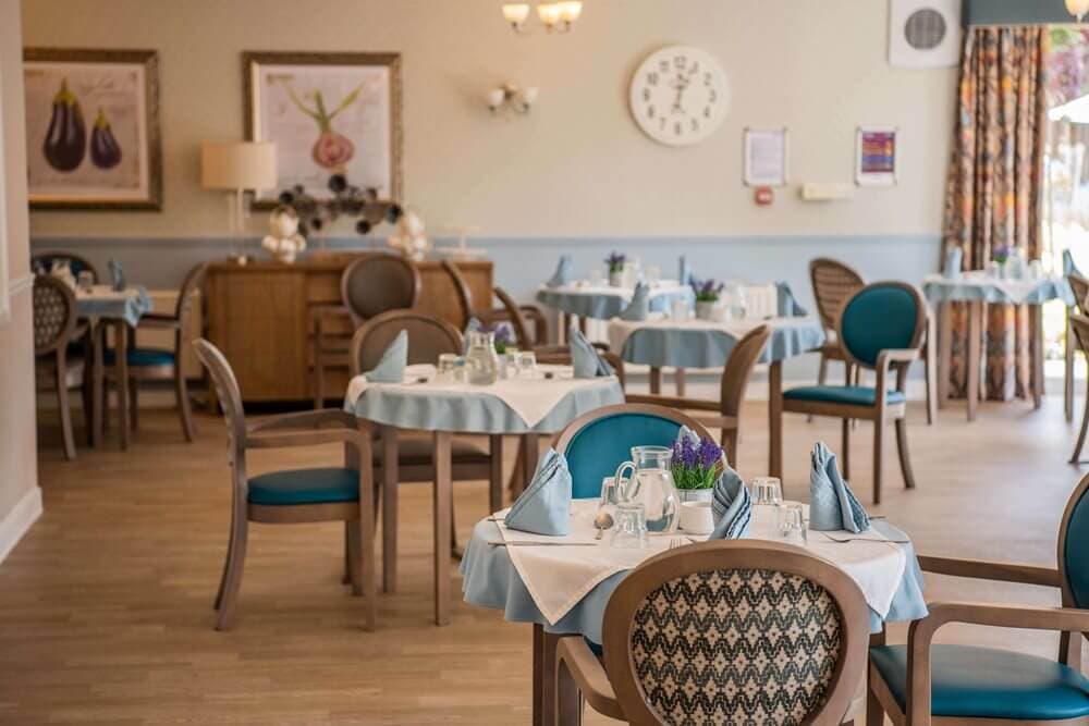 Dining Area of Manor Lodge Care Home in Chelmsford, Essex