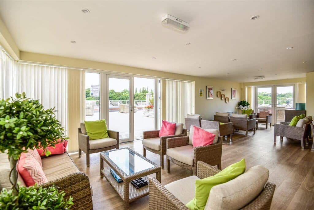 Communal Lounge at Marbury Court Retirement Development in Northwich, Cheshire