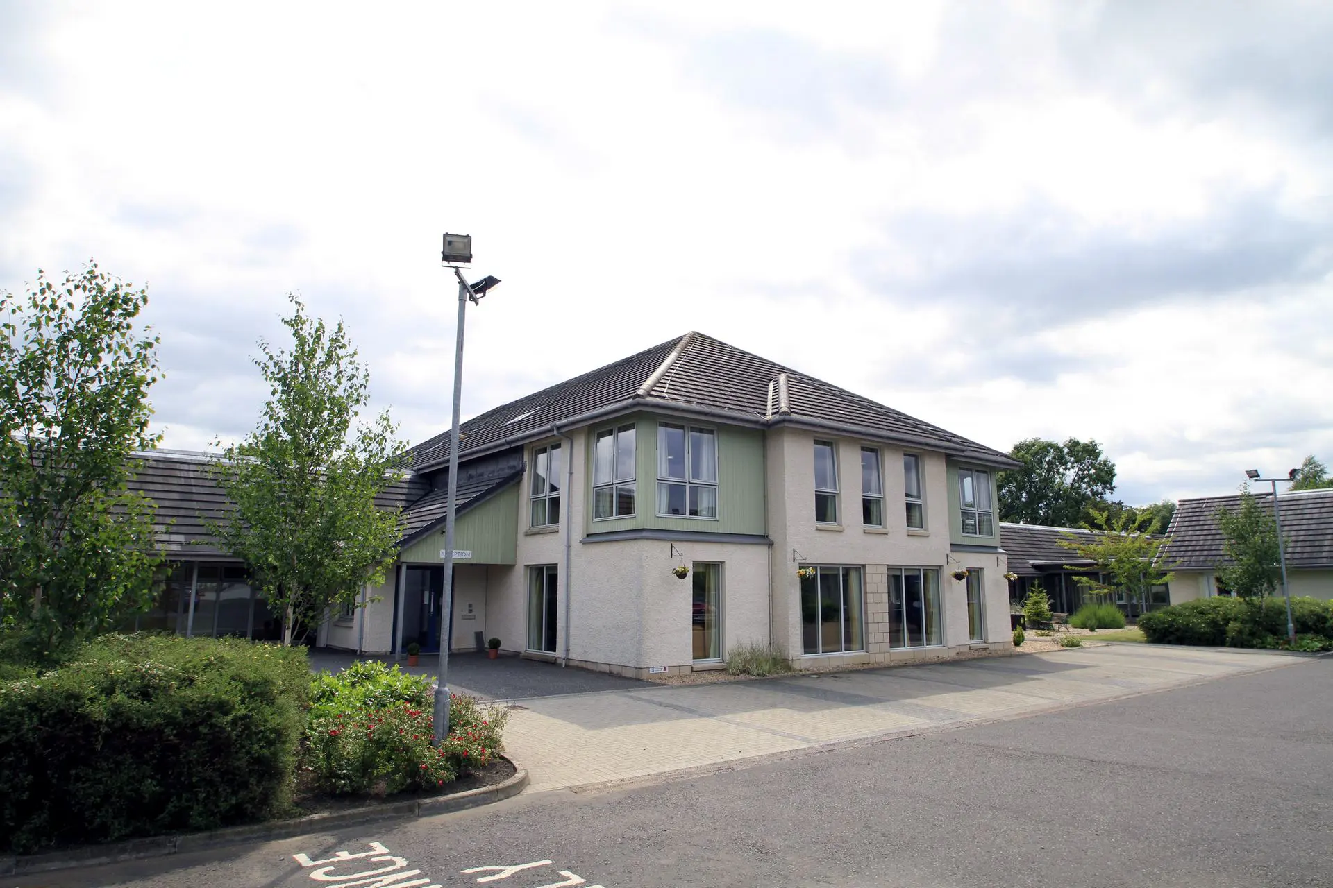 Exterior of Marchglen care home in Alloa, Scotland