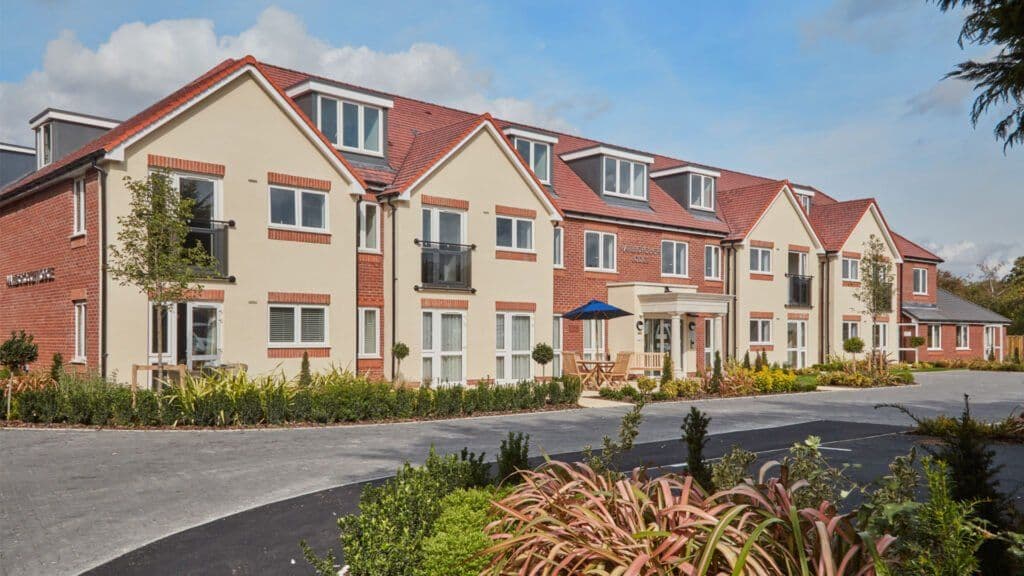 Exterior of Marlborough Lodge Retirement Development in Kidlington, Oxfordshire