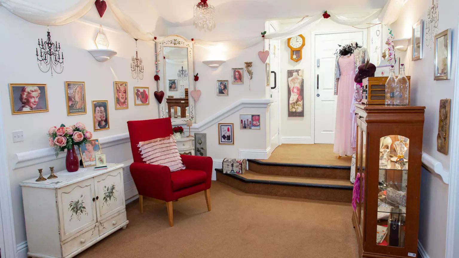 Nostalgia room of Mayfair Lodge care home in Watkins Rise, Hertfordshire