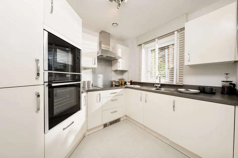 Kitchen at Merchants Gate Retirement Apartment in Glasgow, Scotland