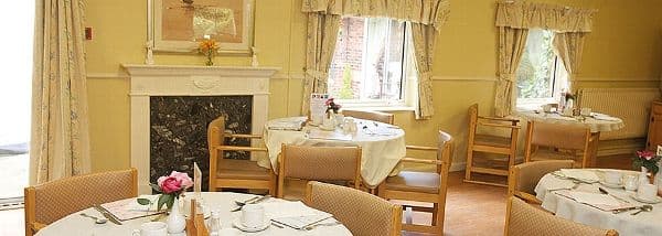 Dining Room at Mill View Care Home in Bolton, Greater Manchester