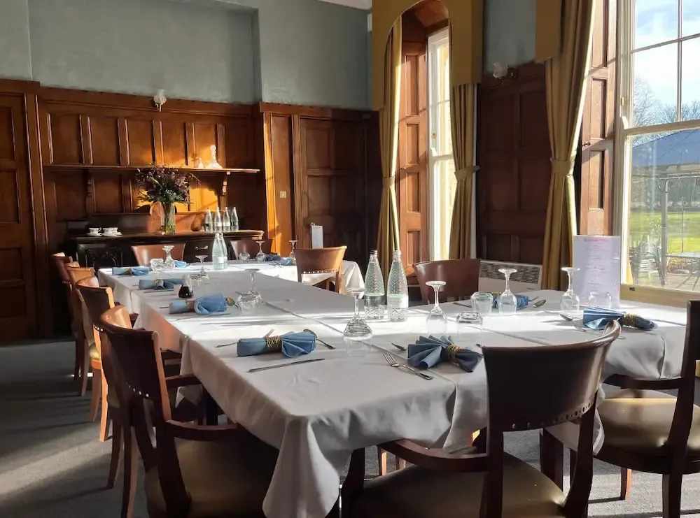 Milton Ernest Hall Care Home dining room
