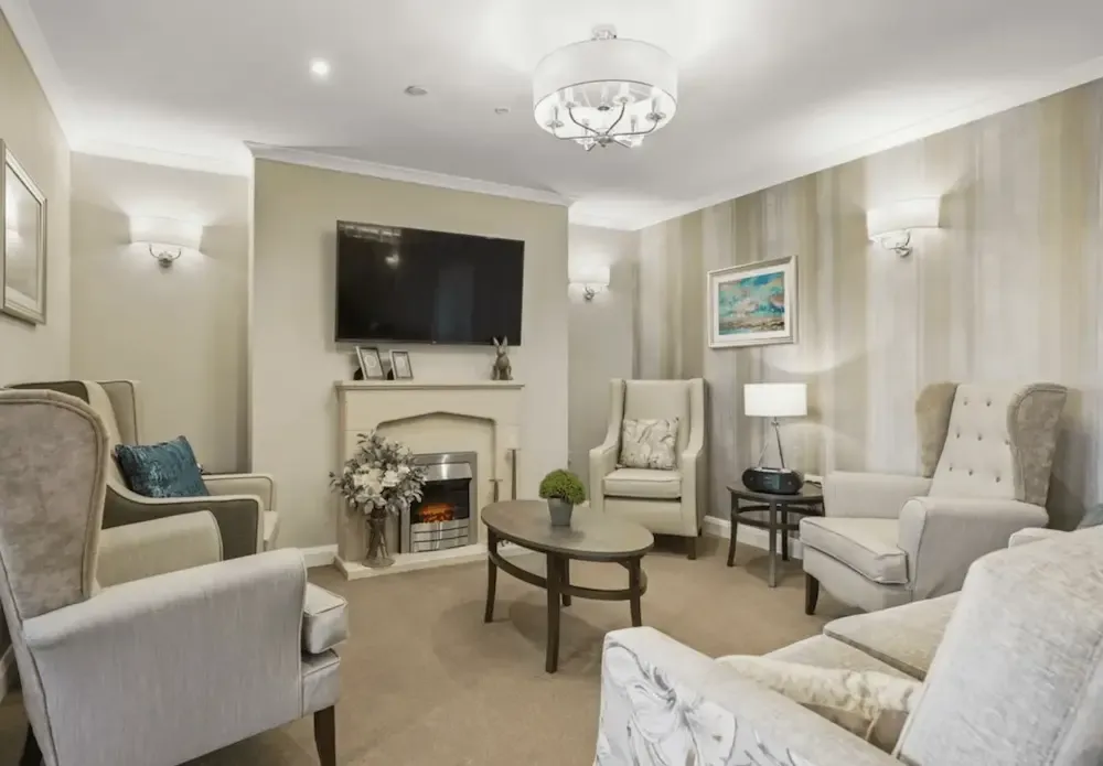 Montagu Hall Care Home communal lounge