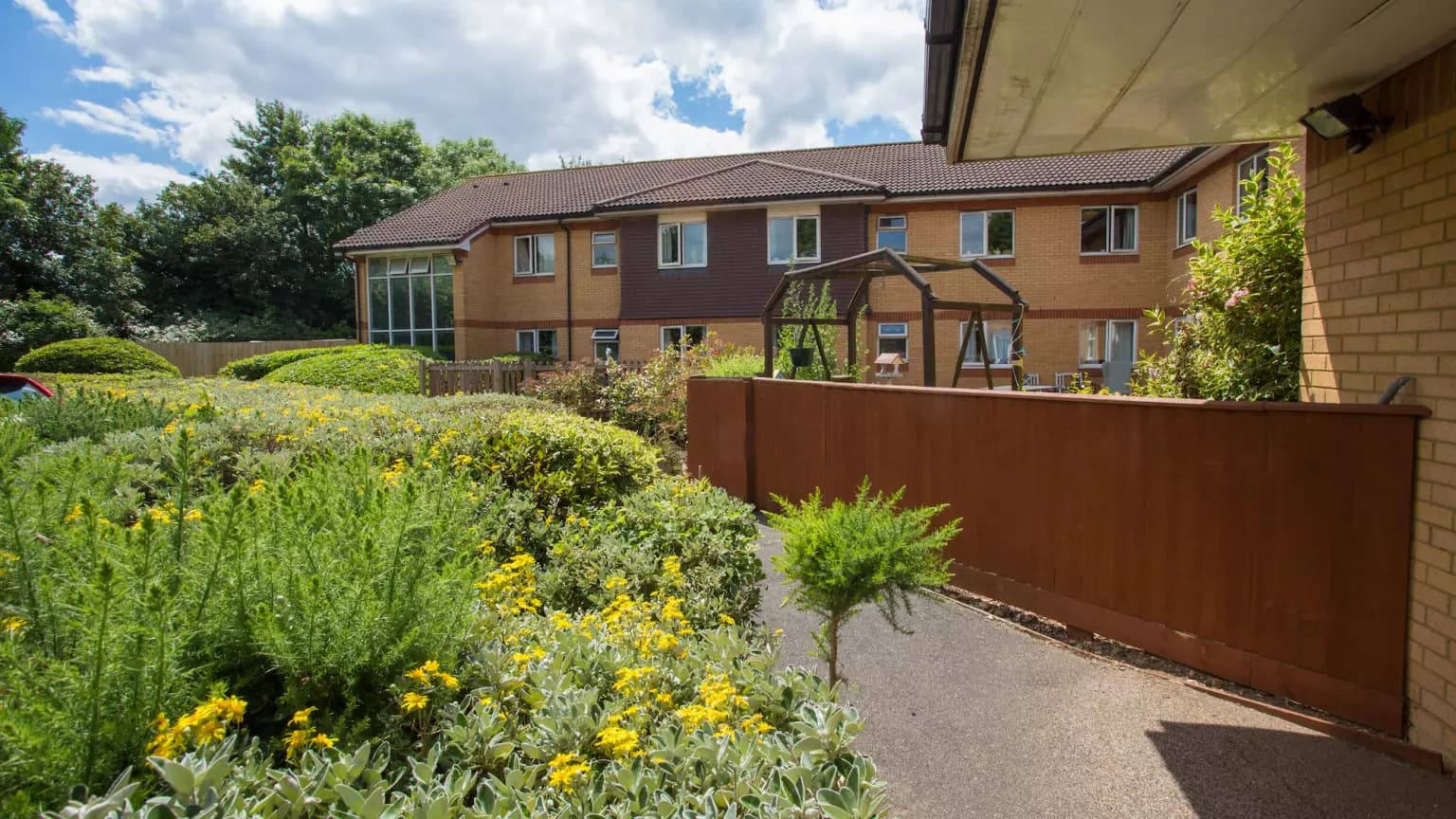 Garden of Moutnbatten Lodge care home in Hemel Hempstead, Hertfordshire