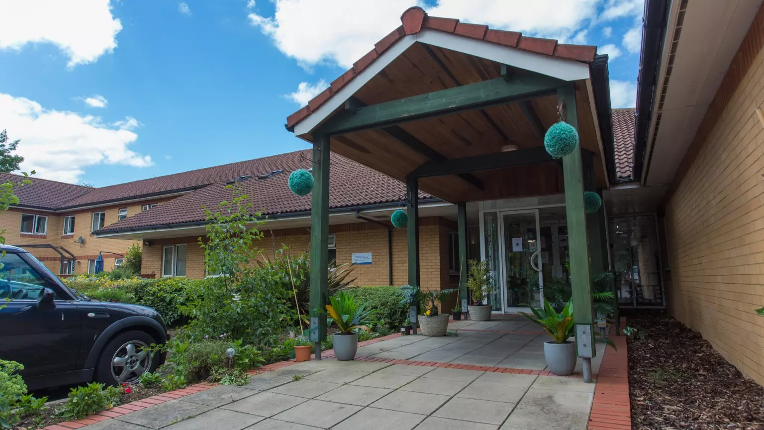 Exterior of Moutnbatten Lodge care home in Hemel Hempstead, Hertfordshire