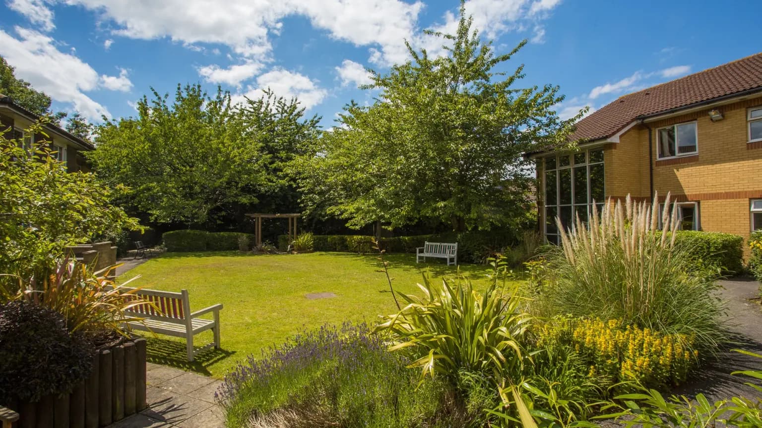 Garden of Moutnbatten Lodge care home in Hemel Hempstead, Hertfordshire