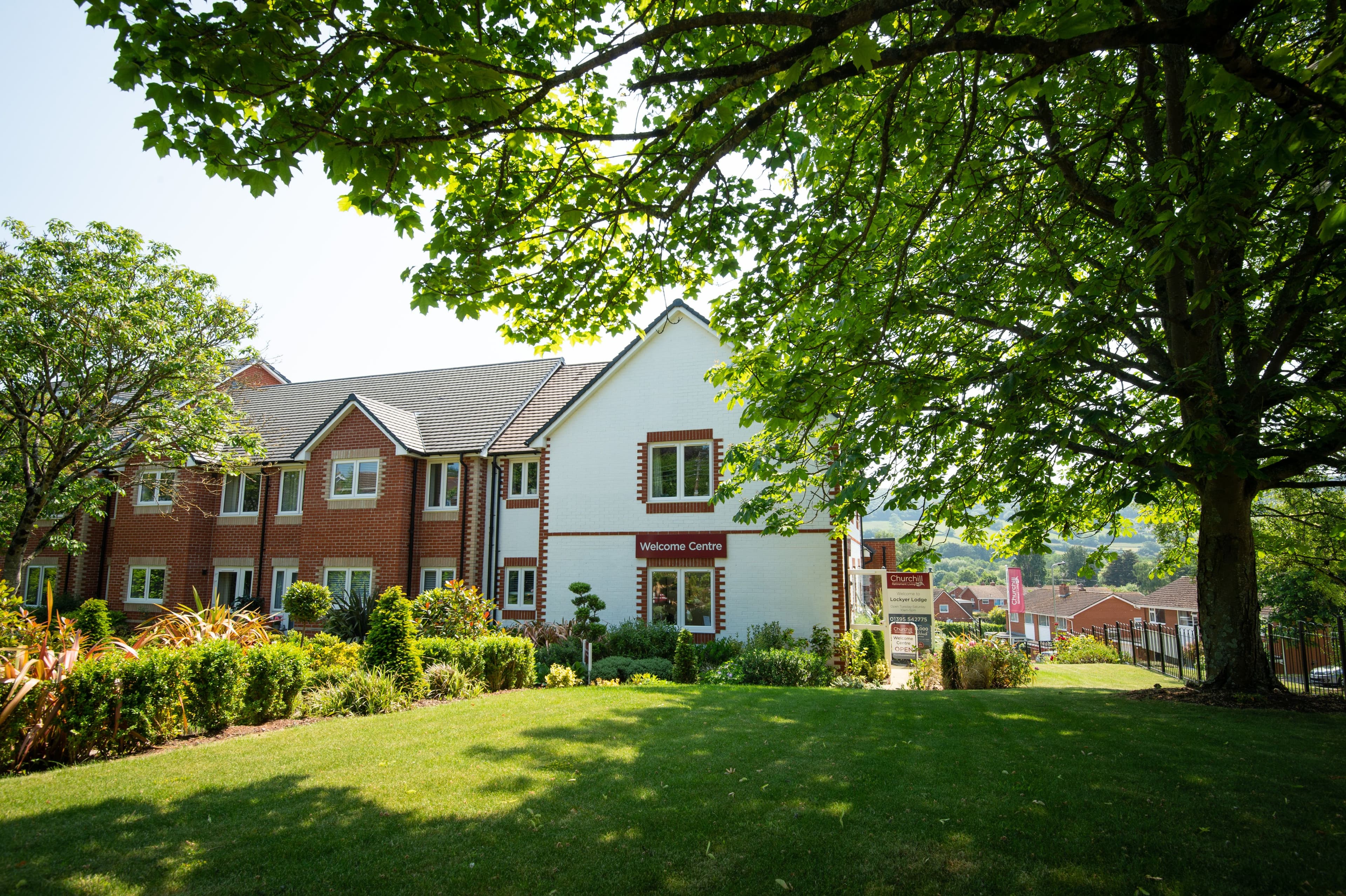 Exterior of Lockyer Lodge Retirement Development in Sidmouth, Devon