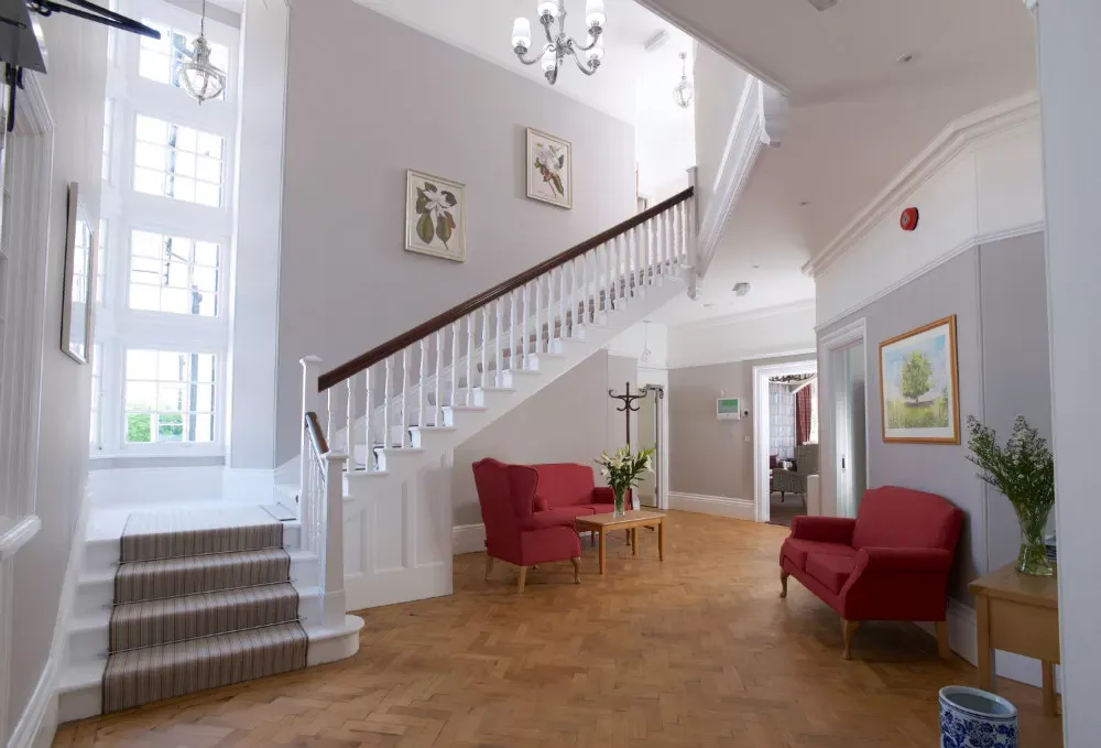 Communal area of Mulberry House in Newton Abbot, Devon