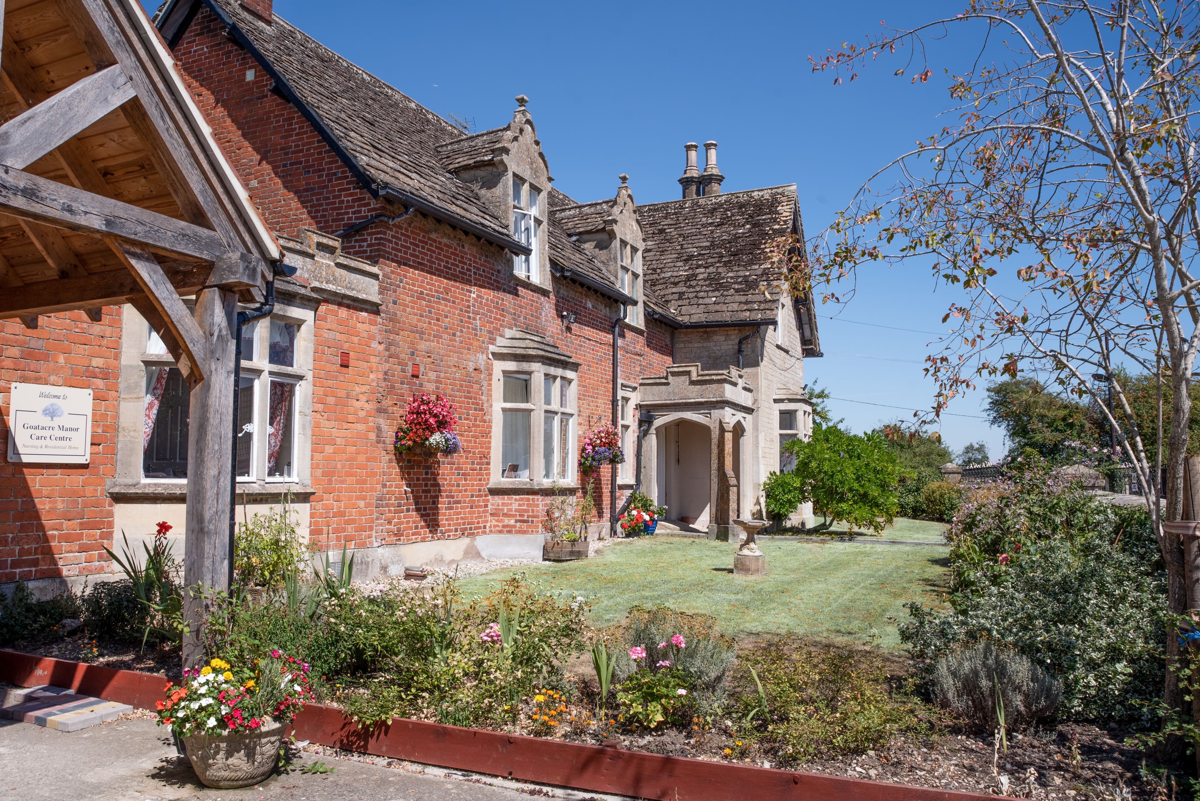 Exterior of Goatacre Manor in Calne, Wiltshire