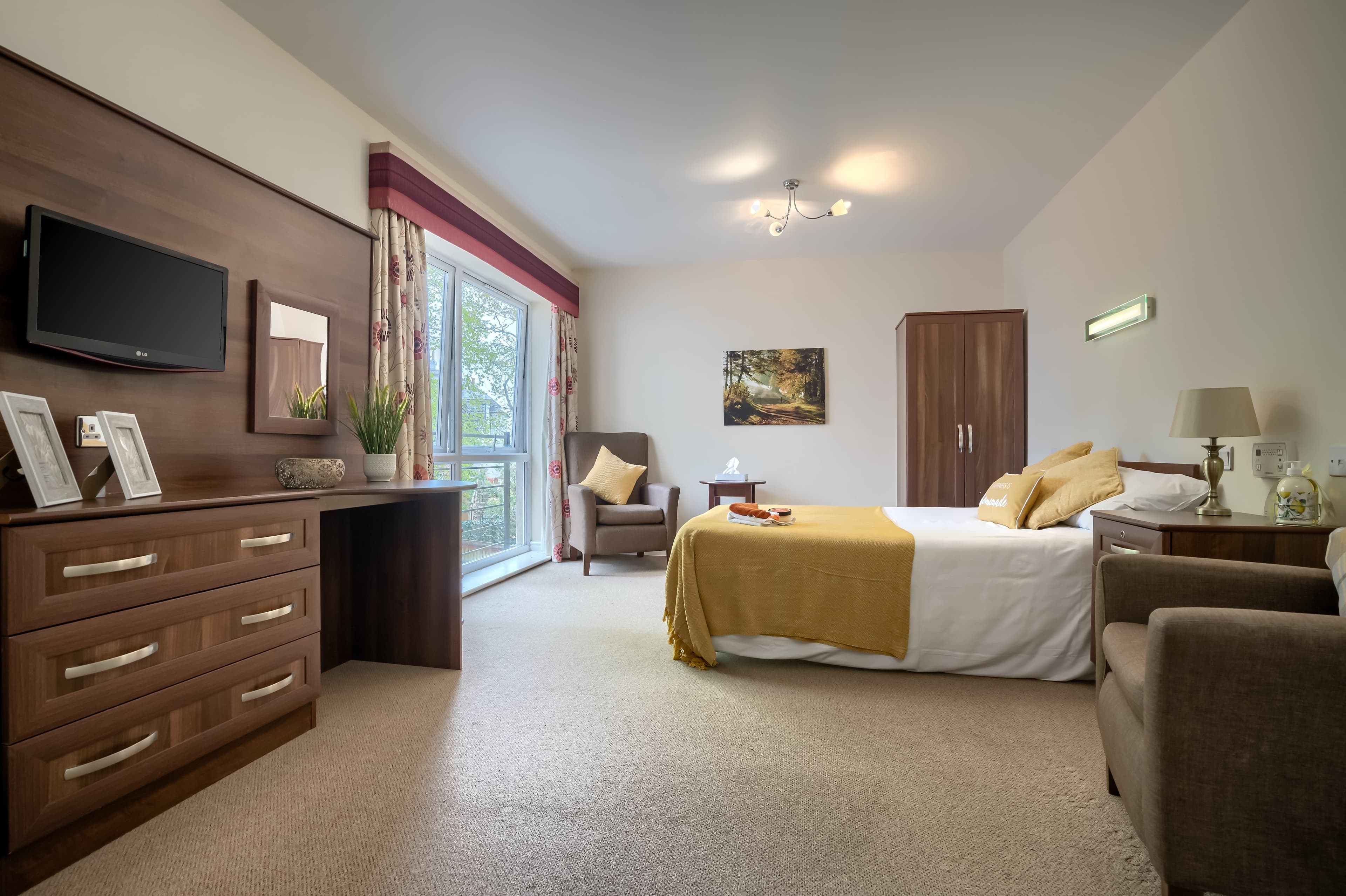 Bedroom of Regency Manor Care Home in Poole, Dorset