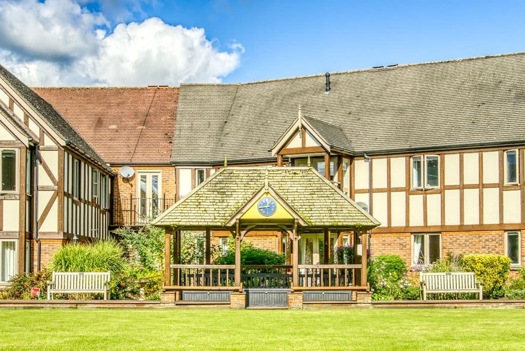 Exterior of Nantwich retirement development in Nantwich, Cheshire