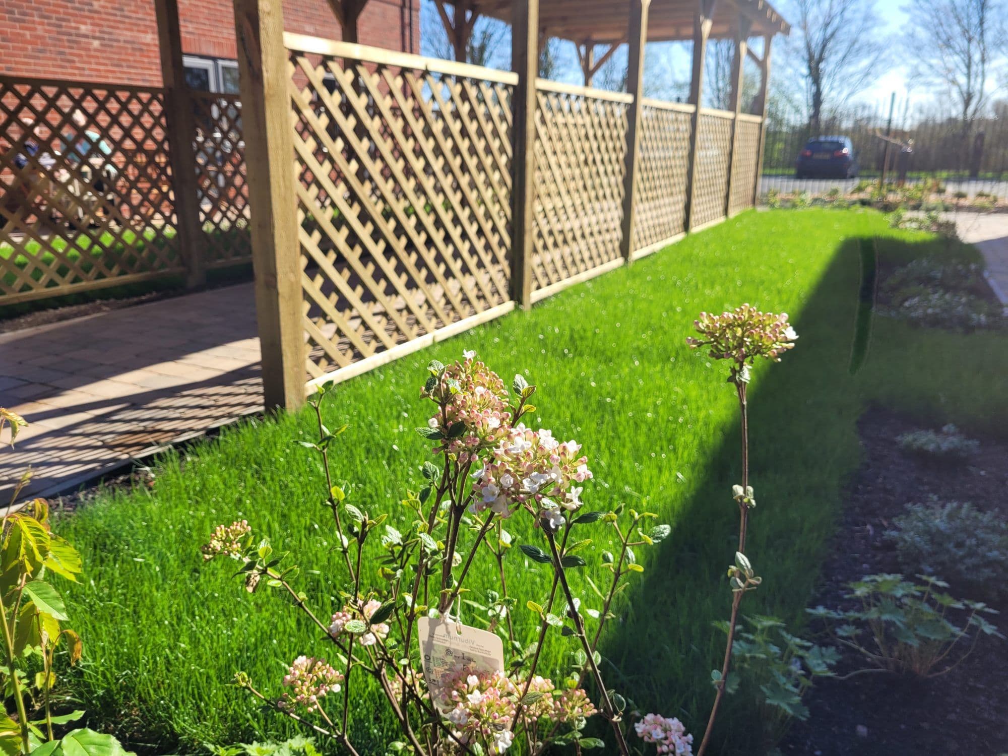 Garden of Nodens Manor care home in Lydney, Gloucestershire