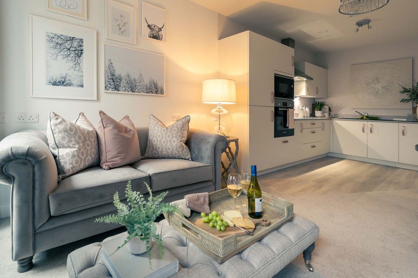 Living area of Norton Place retirement development in Baldock, Hertfordshire