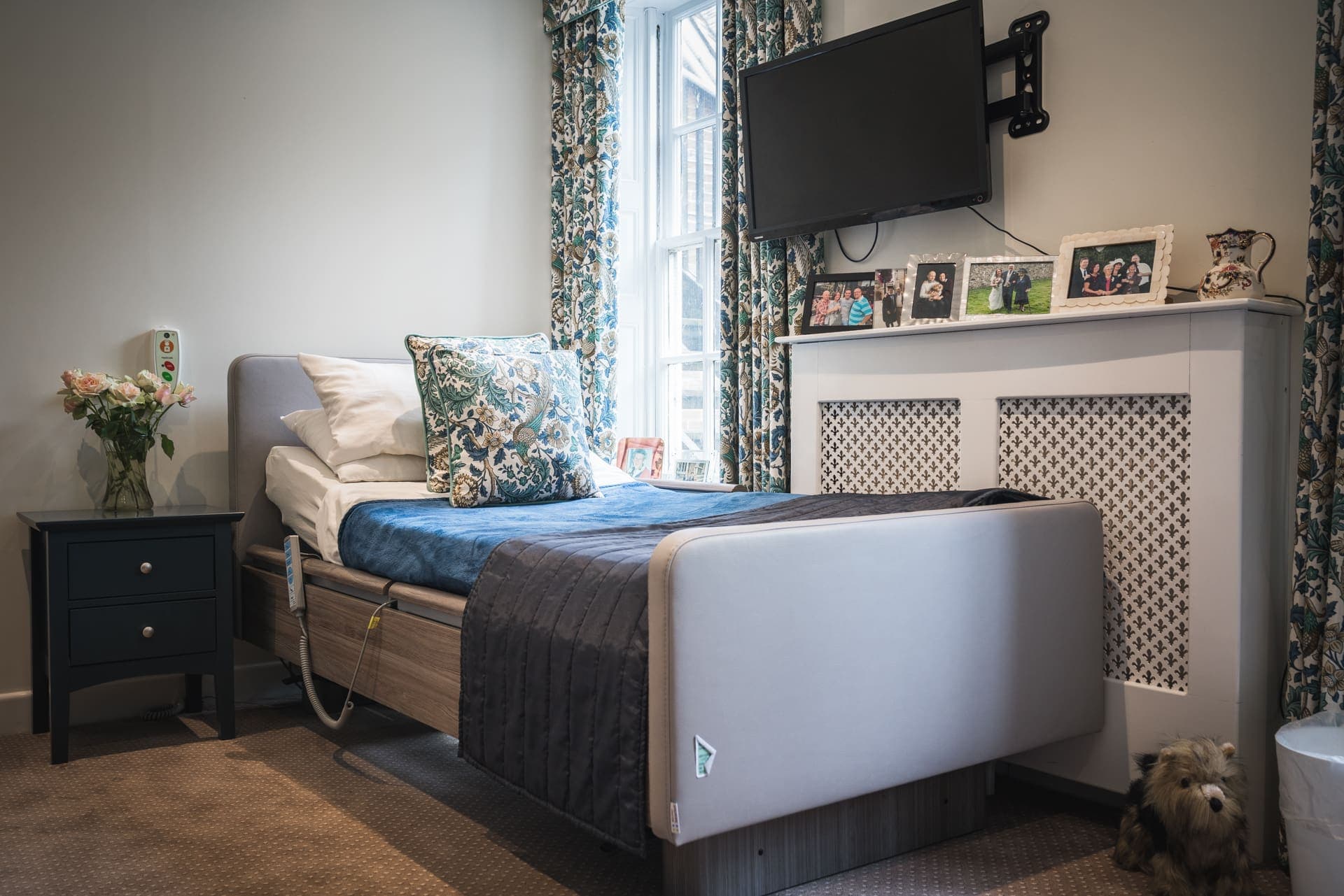 Bedroom at Nyton House Residential Care Home, Chichester, West Sussex