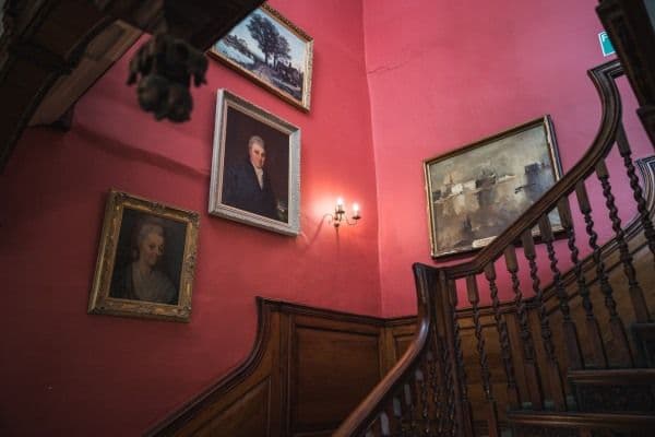 Staircase at Nyton House Residential Care Home, Chichester, West Sussex