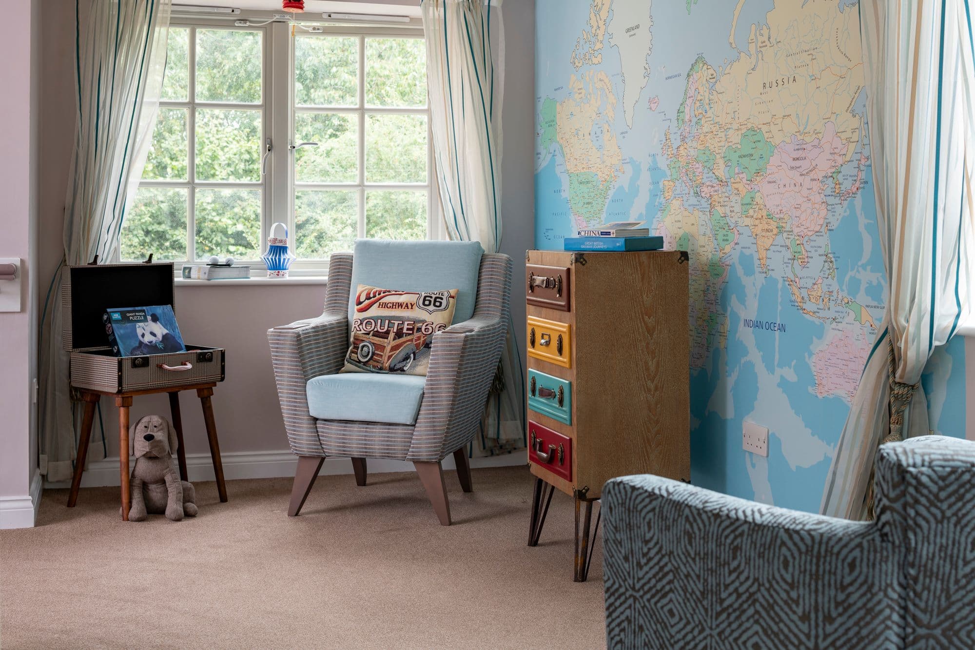 Communal area at Edwardstow Court Care Home in Stow-on-the-Wold, Cotswold