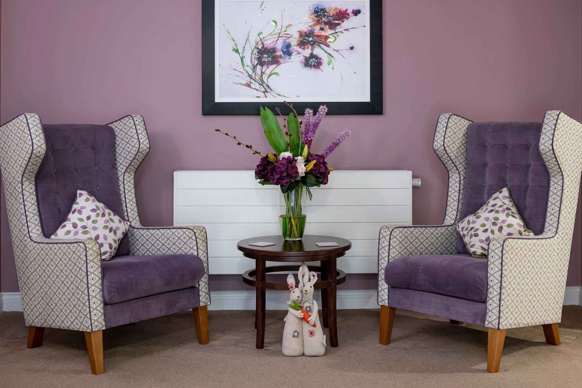 Communal area at Edwardstow Court Care Home in Stow-on-the-Wold, Cotswold