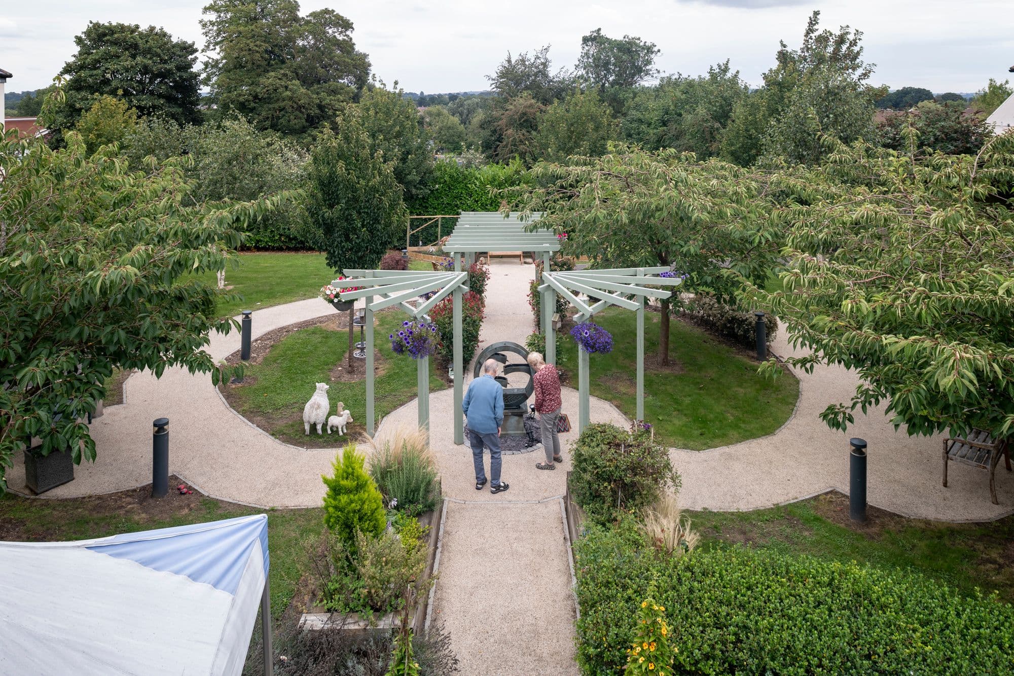 Garden at Goodson Lodge in Care Home in Trowbridge, Wiltshire