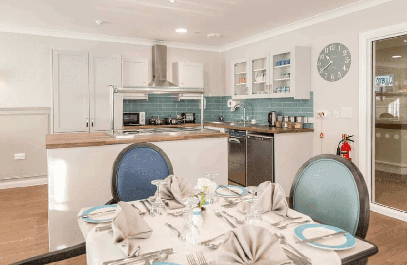 Dining Room at Oak Hill Mews Care Home in Market Harborough, Leicester