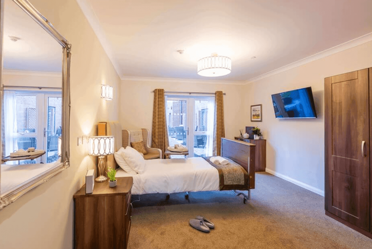 Bedroom at Oak Hill Mews Care Home in Market Harborough, Leicester